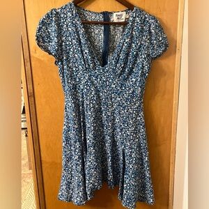 Princess Polly Blue Floral Mini Dress